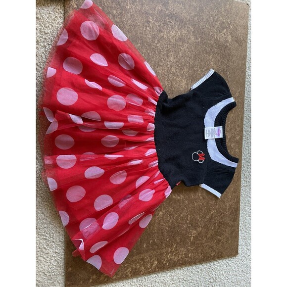 Disney Baby Denim And Red Minnie Dresses Size 3-4t - Picture 5 of 6